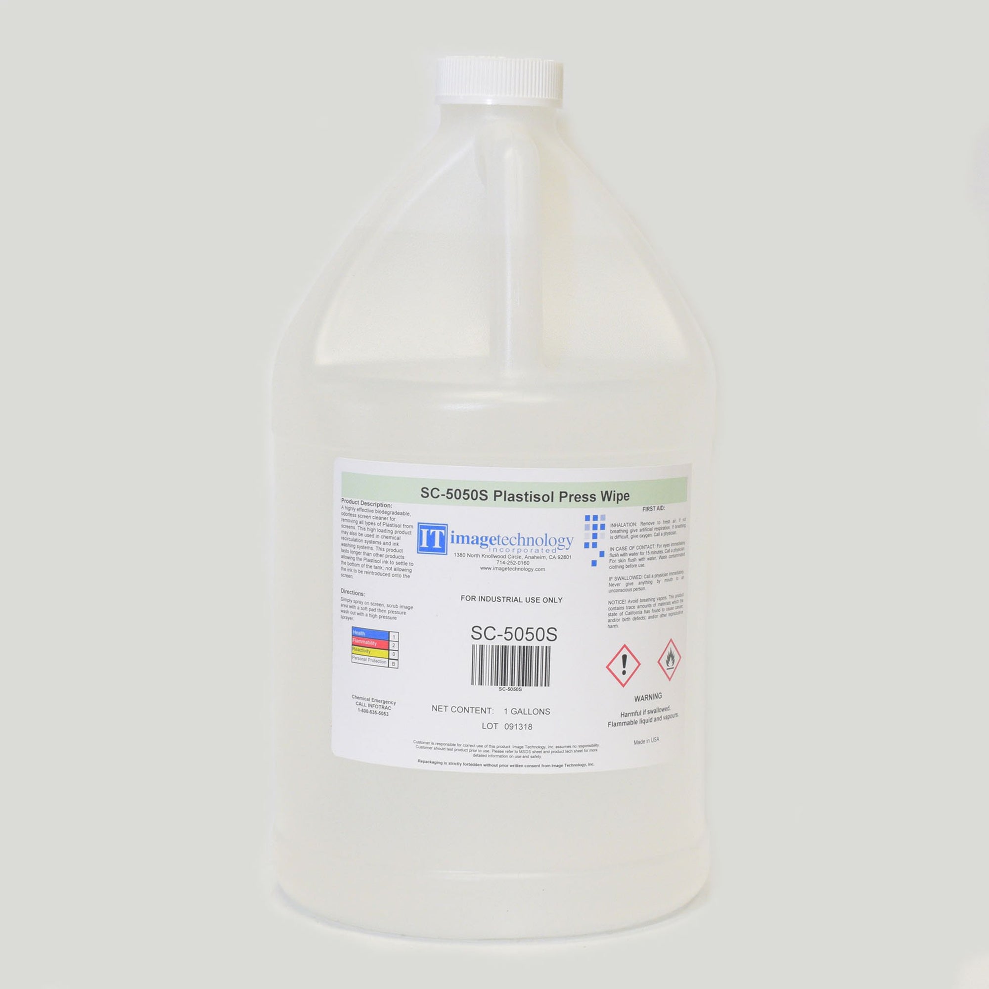 SC-5050S PLASTISOL PRESS WIPE