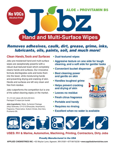 Jobz- Hand and Multi Surface Wipes